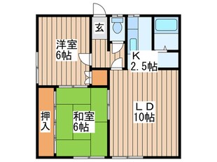 第２コ－ポ大滝の物件間取画像